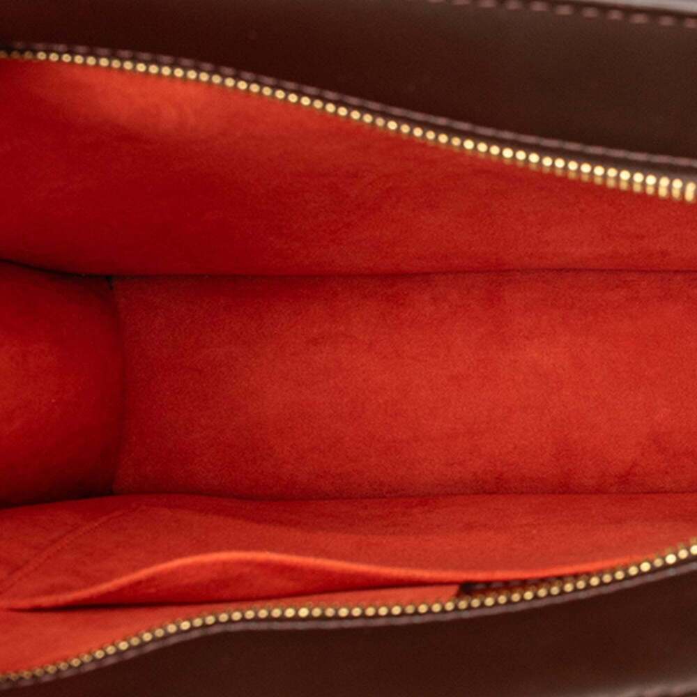 LOUIS VUITTON Brown Damier Leather Tote Bag - Picture 4 of 6